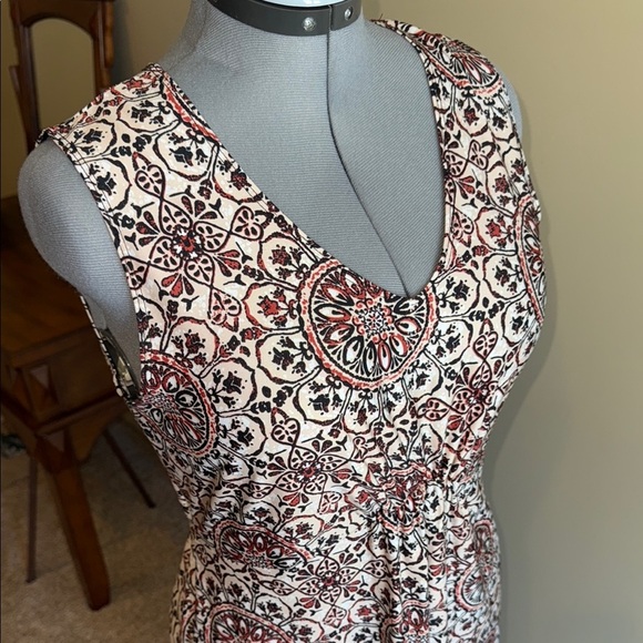 Initiatives Sundress Brownish red Brick red design Sleeveless Scoop Neck Maxi - Picture 4 of 11